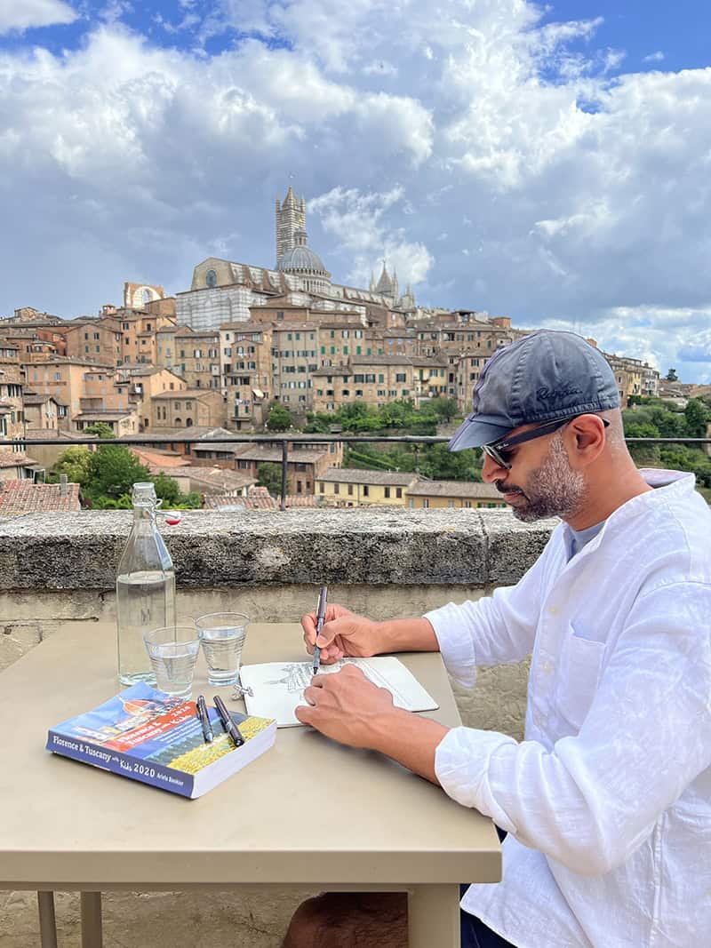 Sketching Siena Rooftops