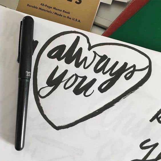 Typography Drawings illustration Jitesh Patel
