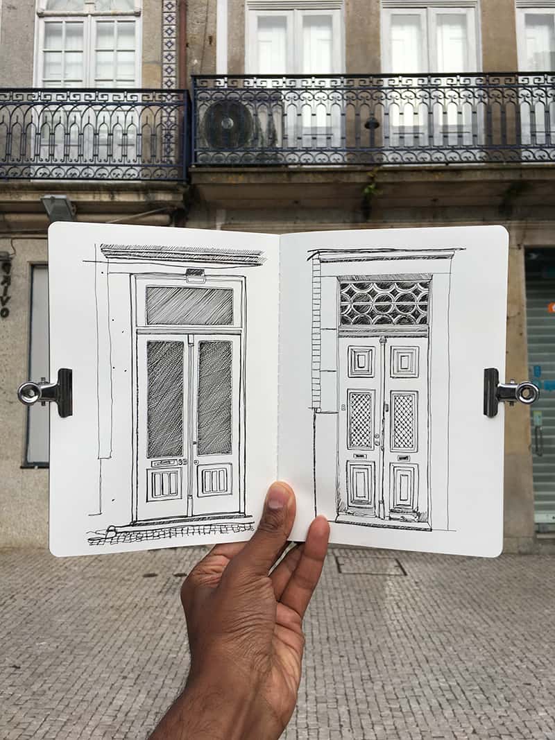 Porto Front Door Sketches