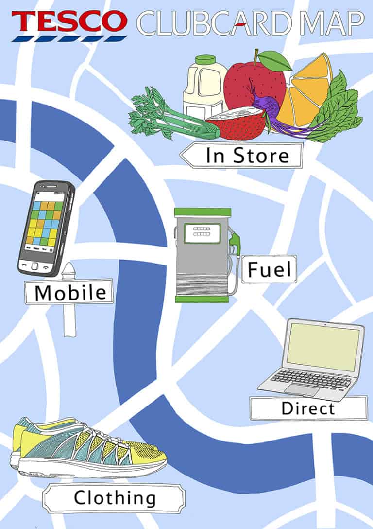 01 Tesco Clubcard Map illustration jitesh patel