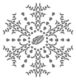Christmas Card Snowflake Borden Diary La Creme